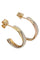 Boucles d'oreilles DEMI CRÉOLES 3 ORS 58 Facettes 047991