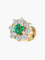Boucles d'oreilles Boucles d'oreilles Marguerite Emeraudes Diamants 58 Facettes