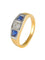 Bague 54 Bague Jarretière Saphirs et Diamants 58 Facettes