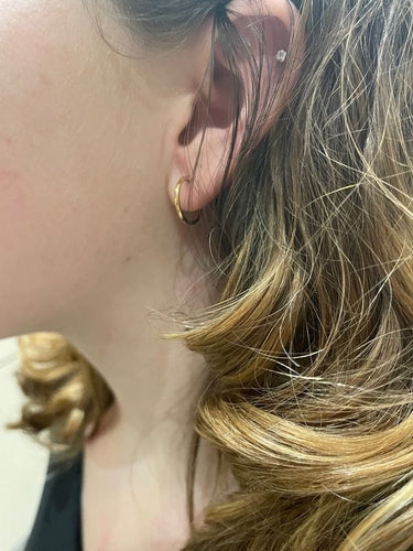 Boucles d'oreilles CRÉOLES MODERNES 58 Facettes 049301