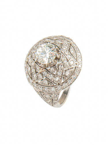 Bague 47 Bague Etoile diamants 58 Facettes