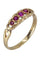 Bague 55 BAGUE JARRTIÈRE ANCIENNE RUBIS 58 Facettes 067611