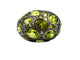 Bague 51 POMELLATO. Collection Tabou, bague or et argent ornée de péridots 58 Facettes