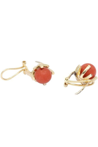 Boucles d'oreilles BOUCLES D'OREILLES PERLES DE CORAIL 58 Facettes 062311