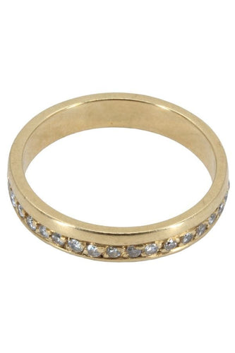 Bague 59 DEMI-ALLIANCE DIAMANTS 58 Facettes 053771