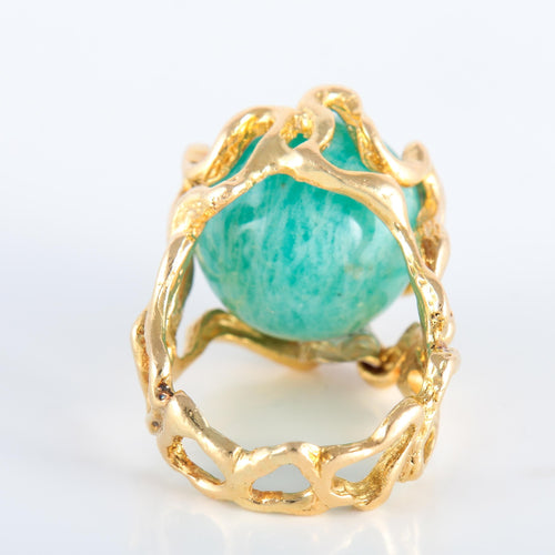 Bague 52 Bague Gilbert Albert Or jaune 8 billes interchangeables 58 Facettes