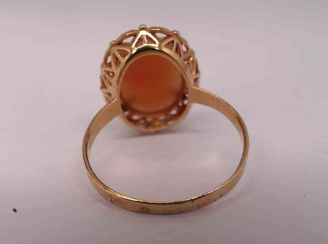 Bague 58 Bague or camée 58 Facettes 12023