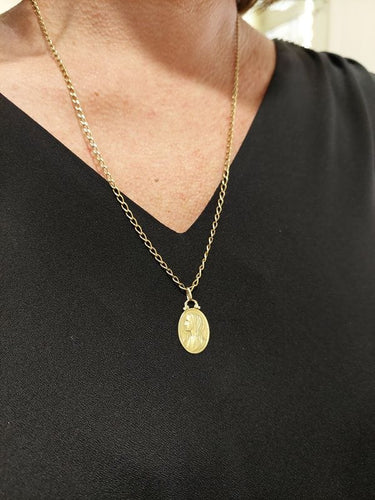 Pendentif MÉDAILLE VIERGE SIGNÉE P.BRANDT 58 Facettes 061621