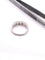 Bague Alliance ancienne en Or blanc & diamants 58 Facettes