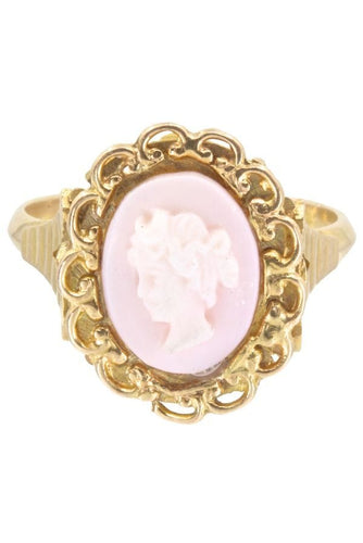 Bague BAGUE ANCIENNE CAMÉE COQUILLAGE 58 Facettes 040371