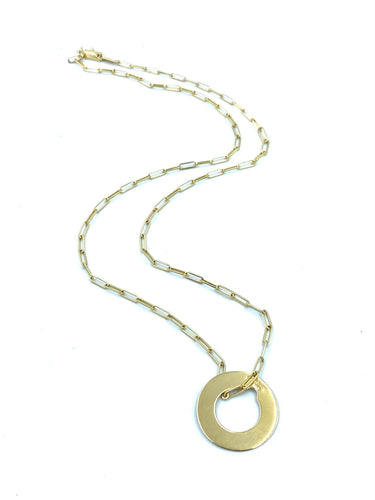 Collier DINH VAN. Collier Cible or rose 18K 58 Facettes