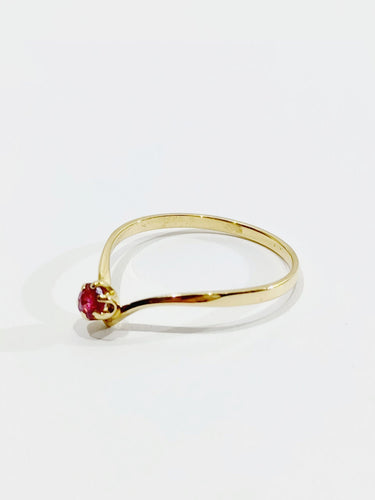 Bague 51.5 Bague Rubellite 58 Facettes