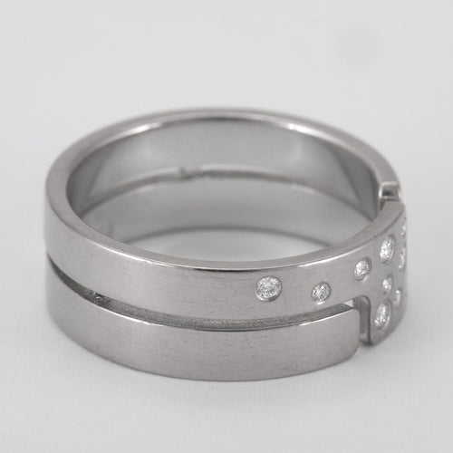 Bague 54 DINH VAN - bague Seventies Diamants 58 Facettes
