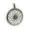 Pendentif Pendentif or blanc émeraudes diamants 58 Facettes 2901