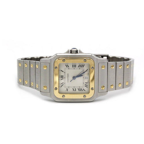 Montre CARTIER - Montre "Santos Galbée" Acier Or jaune 58 Facettes 230368R