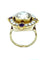 Bague Bague 19ème or saphir jaune, améthystes et perles fines 58 Facettes