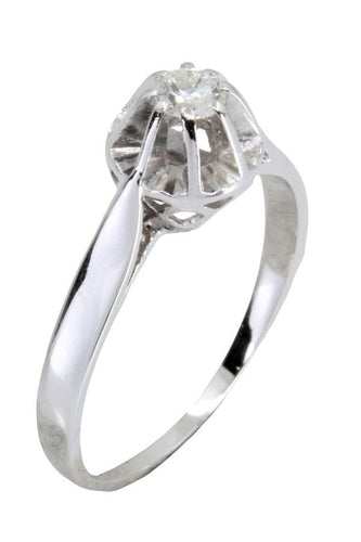 Bague SOLITAIRE ANCIEN DIAMANT 0.15 CARAT 58 Facettes 050131