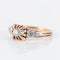 Bague 54.5 Bague or rose, platine et diamant 58 Facettes P3L12
