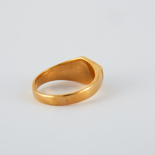 Bague 55.5 Bague chevalière 2 ors 58 Facettes