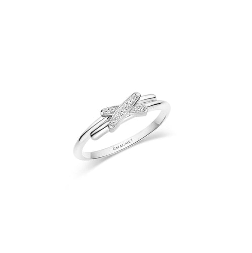 Bague 52 CHAUMET - Bague Jeux de Liens Or Diamants 58 Facettes 082217-052