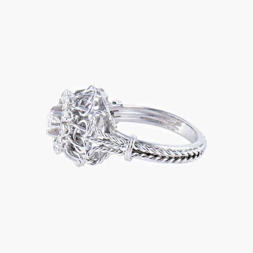 Bague 62 Bague Marguerite Torsade Diamants 58 Facettes