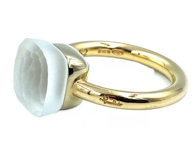 Bague 52 POMELLATO. Collection Nudo, bague or et topaze gelée 58 Facettes