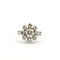 Bague 57 Bague soleil or blanc 18 carats et diamants 58 Facettes