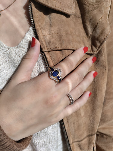 Bague 54 Bague Saphirs Et Diamants 58 Facettes 500