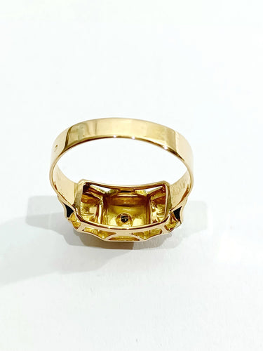 Bague 54 Bague Tank Or Diamants 58 Facettes 3142/1