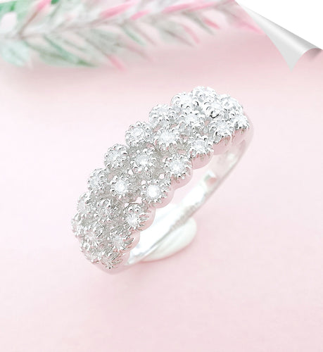 Bague Bague Diamants Or Blanc 58 Facettes AA 1571