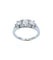 Bague Bague trilogie or blanc 18k et diamants 58 Facettes