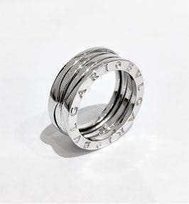 Bague 54 Bague or blanc Bulgari B-Zéro1 58 Facettes 1-837/1
