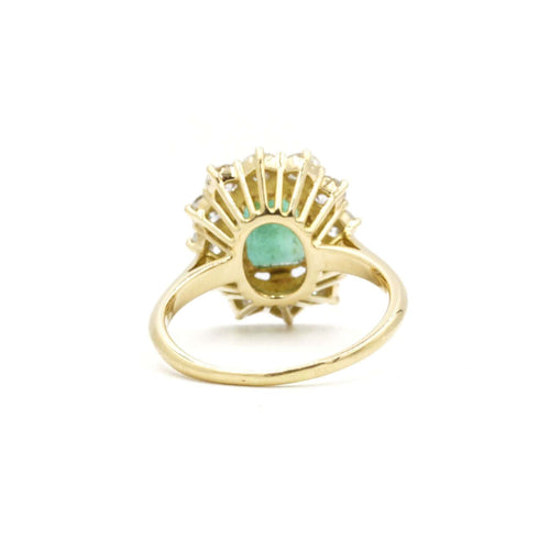 Bague Bague Marguerite diamants & émeraude 58 Facettes 220248R