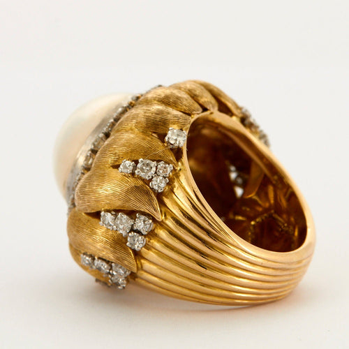 Bague Bague perle MABE Diamants 58 Facettes