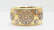 Bracelet 17cm Bracelet manchette or bicolore et diamants 58 Facettes 32265