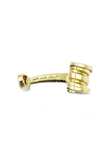 Boutons de manchette BVLGARI. Collection BZero1, boutons de manchette or jaune 58 Facettes