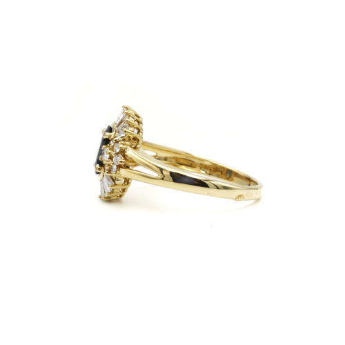 Bague 53 Bague Saphir & Diamants 58 Facettes 230217R