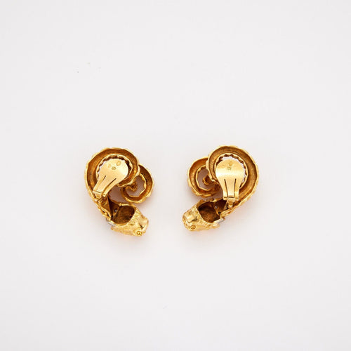 Boucles d'oreilles ZOLOTAS - Clips d'oreilles Chimères 58 Facettes