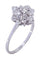 Bague 54 BAGUE FLEUR DIAMANTS ANNÉES 50 58 Facettes 073171