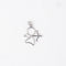 Pendentif Pendentif Ange Or Blanc & Diamant 58 Facettes