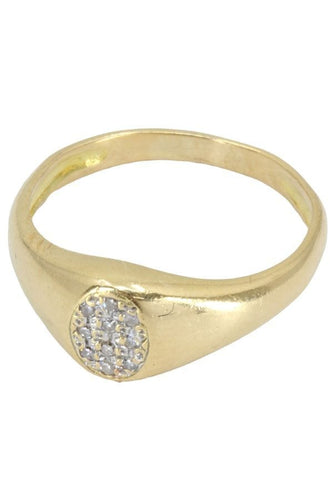 Bague 57 CHEVALIÈRE PAVAGE DIAMANTS 58 Facettes 053041