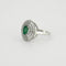Bague 64 Bague Emeraude triple entourage Diamants 58 Facettes EL2-33