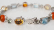Bracelet Bracelet en or blanc et pierres fines 58 Facettes 31746