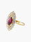 Bague Bague ancienne navette rubis or jaune 58 Facettes LP5-41