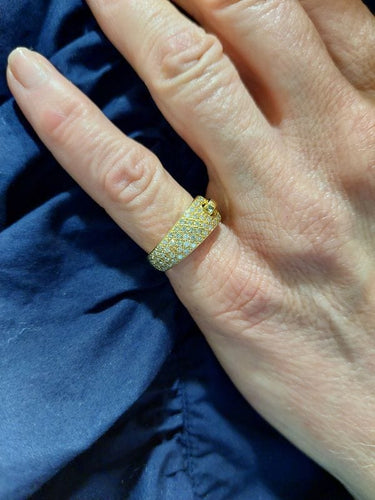 Bague 52 GUY LAROCHE - BAGUE CEINTURE DIAMANTS 58 Facettes 073931