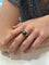 Bague BAGUE MODERNE ÉBÈNE ET DIAMANTS 58 Facettes 051891