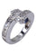 Bague 50 Bague or blanc, saphirs et diamants 58 Facettes 079831