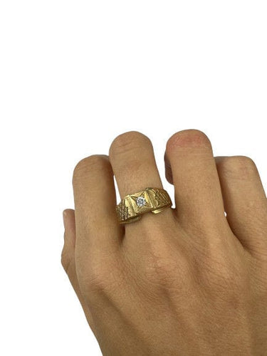 Bague 60 Bague Chevalière Or Diamant 58 Facettes 20400000725