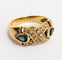 Bague 58 Bague entrecroisée saphirs poire et diamants 58 Facettes 1-150/7