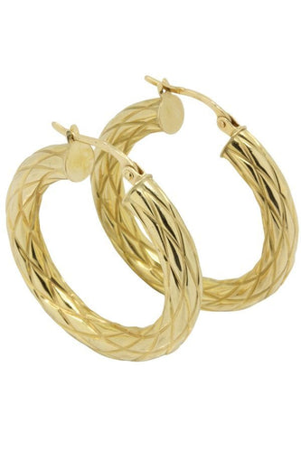 Boucles d'oreilles CRÉOLES MODERNES 58 Facettes 040971